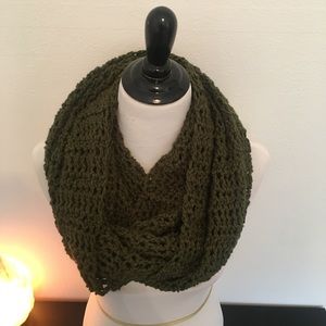 Dark Olive Infinity Scarf